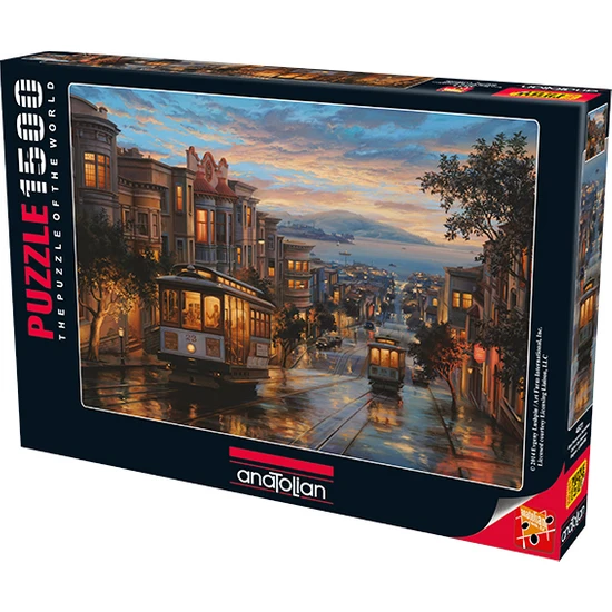 Anatolian 1500 Parçalık Puzzle / San Francisco Sokakları - Kod 4531