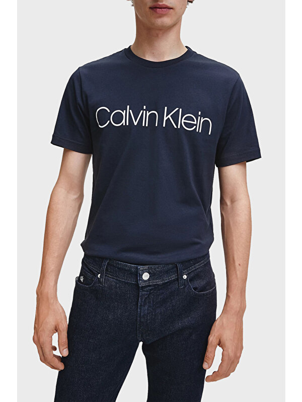 Calvin Klein Pamuklu Baskılı Regular Fit Bisiklet Yaka T Fiyatı