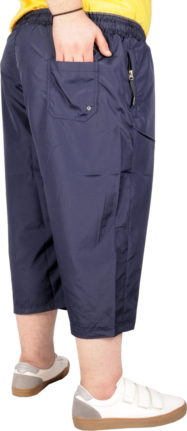 ModeXL Büyük Beden Erkek Deniz Şortu Long 21450 Lacivert görsel 7