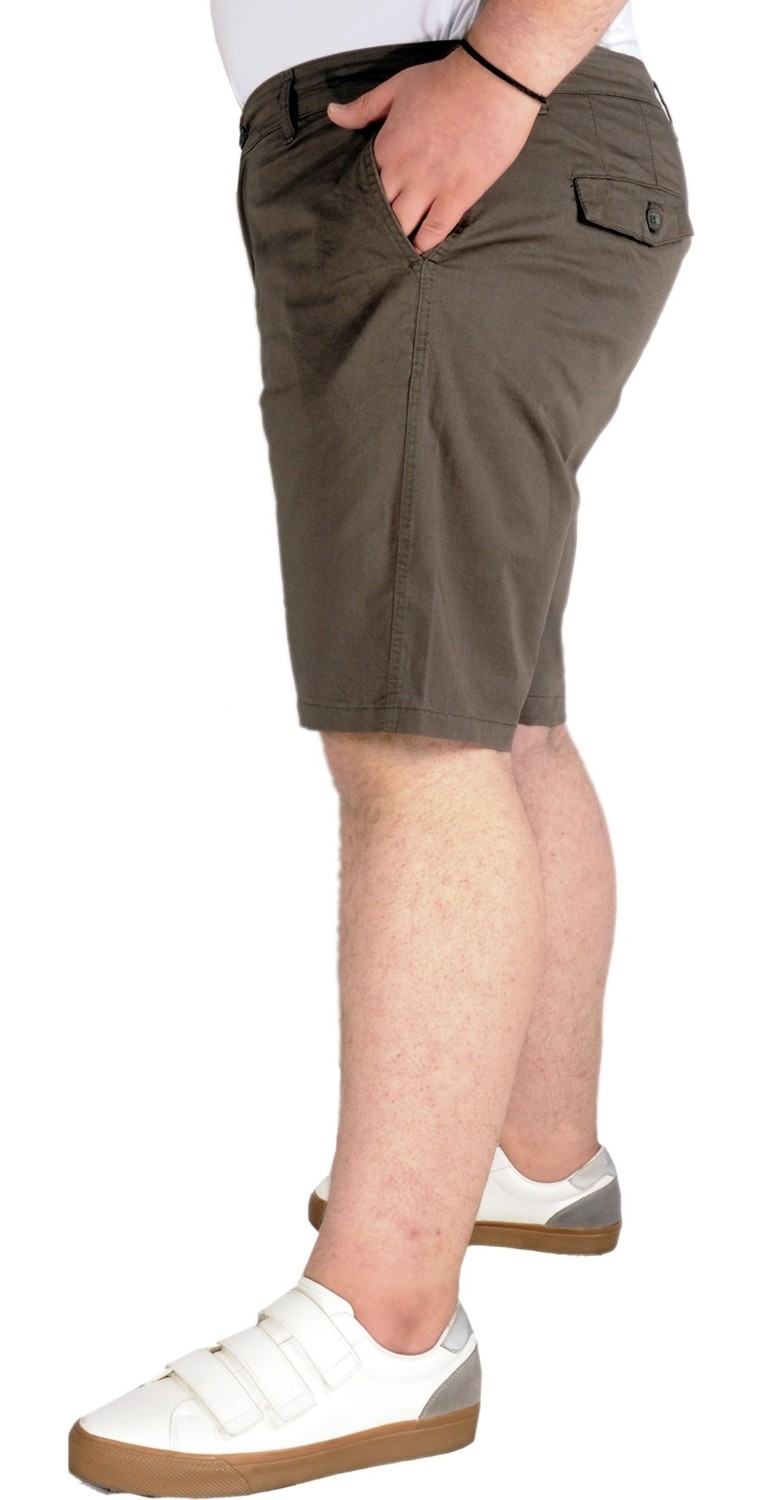 ModeXL Kapri Yancep Nice Classic Büyük Beden Erkek Şort Siyah Rahat Kesim Yazlık görsel 2