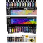 Rich Mastermix Lux Akrilik Boya Seti 30 Renk Canlı- Pastel- Metalik Renkler