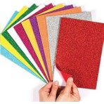 Bubu Simli Yapışkanlı Eva 20x30 cm 10 Renk 1 Adet Yaratıcı Kırtasiye Ürünü