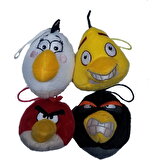 Stuffed Toys Sevimli Peluş Angry Birds Set 4 Adet Oyuncak 7cm