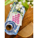 Ge Living But First Coffee Desenli Turuncu Kokteyl Peçete ( 2 Adet )