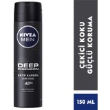 NIVEA Men Erkek Sprey Deodorant Deep Dimension 48 Saat Anti-perspirant Koruma 150ml,Erkeksi Koku