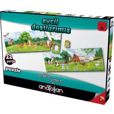 Anatolian Eğitici 22 Parçalık Puzzle / Evcil Dostlarımız - Kod 7462