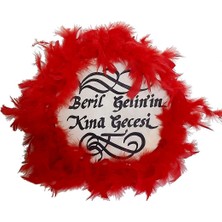 Usta Müzik Isimli Gelin Tefi Kırmızı Tüylü