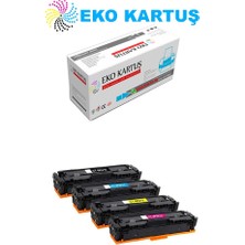 Eko Kartuş Hp Color Laserjet Pro M255DW 207A(W2210) Set Chipsiz Muadil Toner