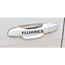 Araba Fluance Kapı Kolu ve Jant Sticker Seti 8 Adet