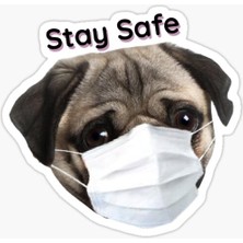 Pug Irkı Cinsi Köpek Sticker Araba Oto Leptop 17CM Z5