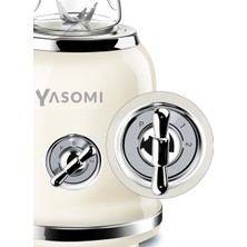 Yasomi BL019 Retro Smoothie Blender Bej (Yasomi Türkiye Garantili )