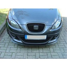 MKG Seat Leon Mk2 2006 - 2012 Ön Lip Mat Siyah  Ön Tampon Lip