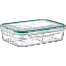 Emofom Fresh Box 4 Bölmeli 1000 ml Hava Geçirmez Sıvı Sızdırmaz Beslenme Kabı Saklama Kabı