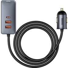 Baseus Share Together Pps 120W 4 Portlu (3 Usb+1 Type-C) Hızlı Araç Şarjı 1.5m