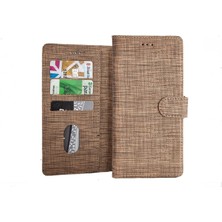 Bonjux General Mobile Gm 8 Go Kılıf Kumaş Cüzdan Kılıf Kapaklı