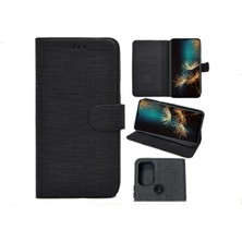 Bonjux Oppo Reno 4 Lite Kılıf Kumaş Cüzdan Kılıf Kapaklı