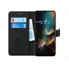 Bonjux Samsung Galaxy A30 Kılıf Kumaş Cüzdan Kılıf Kapaklı