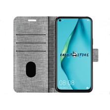 Bonjux Samsung Galaxy A20 Kılıf Kumaş Cüzdan Kılıf Kapaklı