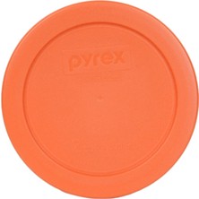 Pyrex 7200-PC Yuvarlak 2 Bardak Cam Kaseler Için Saklama Kapağı (4, Turuncu)