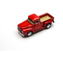 Vardem Die-Cast Çek Bırak Arabalar '56 Ford F-100 Pickup Kırmızı