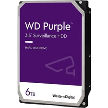 WD 6TB Purple 3.5" 256MB Sata 6GB/s 7/24 WD63PURZ Sabit Disk