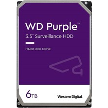 WD 6TB Purple 3.5" 256MB Sata 6GB/s 7/24 WD63PURZ Sabit Disk