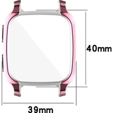 Waysle Kılıf Kapak Kabuk Çerçeve Tampon Koruyucu Aksesuarları Garmin Venu Sq Mavi Için (Yurt Dışından)