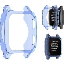 Waysle Kılıf Kapak Kabuk Çerçeve Tampon Koruyucu Aksesuarları Garmin Venu Sq Mavi Için (Yurt Dışından)