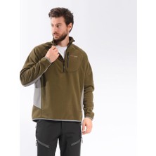 Freecamp Man Half Zipper Fleece-Haki