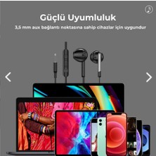 Lucatech Xioami Redmi Note 10 Uyumlu Kablolu Kulaklık 3,5 mm Jack Girişli