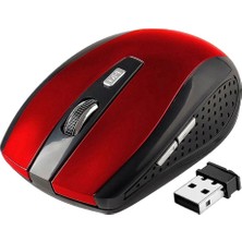 2.4 Ghz 1800 Dpı USB 2.0 Kablosuz Optik Oyun Mouse Fareler Kırmızı