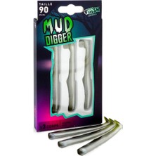 Fiiish Mud Digger MD1141 90MM 3x-Gövde Silikon Yem-Kaki