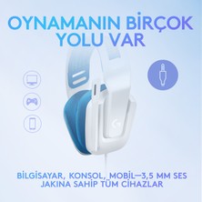 Logitech G G335 Kablolu Oyuncu Kulaklığı - Beyaz