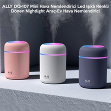 H2o Ally DQ-107 Mını Hava Nemlendırıcı LED Işıklı Renklı Dönen Night