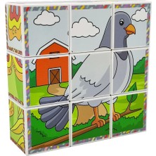 Küpss Uçan Hayvanlar Manyetik Yapboz (9 Mıknatıslı Küp 6 Puzzle)