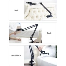 Tianyeda Yatak Için Telefon Tutucu Stand -Siyah  (Yurt Dışından)