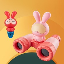 Honeyge Çocuk Dürbün Hafif W / Whistle Yeni Yıl Bebek Erkek Kız Pembe Için (Yurt Dışından)