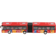 1/64 Diecast Alaşımlı Otobüs Modeli Elektrikli Araba Hediye Çocuk Erkek Kızlar Için Kırmızı