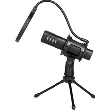 USB Mikrofon Kardioid Kondenser Mikrofon Tripod Standı