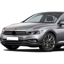 Seda Dizayn Oto Vw Passat B8 2015 > Far Kaşı + Kaput Üstü Çıtası 3Pcs. S.Steel