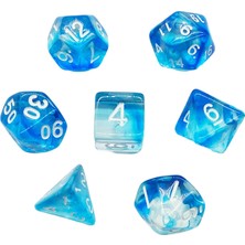 Elodie Details Çok Taraflı Polyhedral Zar Aile Oyunları Yenilik Dnd Rpg Mtg Tahta Oyunları Mavi
