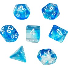 Elodie Details Çok Taraflı Polyhedral Zar Aile Oyunları Yenilik Dnd Rpg Mtg Tahta Oyunları Mavi