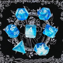 Elodie Details Çok Taraflı Polyhedral Zar Aile Oyunları Yenilik Dnd Rpg Mtg Tahta Oyunları Mavi