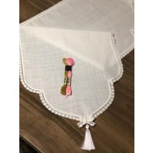 İpekçe Linen Kumaş Püsküllü Runner