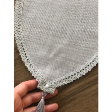 İpekçe Işlemelik Linen Kumaş Ucu Püsküllü