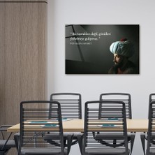 Decorita Fatih Sultan Mehmet | FSM Cam Tablo | Fetih Sözü | 40cm x 60cm