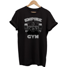 Remonz Star Wars Empire Gym Baskılı &100 Pamuk Oversize T-Shirt Büyük Beden Tişört