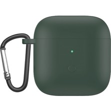 Dacare Redmi Buds 3 Için Karabinalı Tam Koruyucu Silikon Kılıf (Yurt Dışından)
