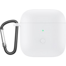 Dacare Redmi Buds 3 Için Karabinalı Tam Koruyucu Silikon Kılıf (Yurt Dışından)