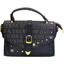 Duygushoesbag Kadın El ve Omuz Çantası  Çok Şık Taş Detay Aksesuarlı